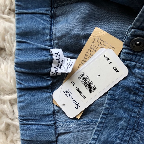 NWT splendid button up denim skirt - Picture 3 of 4